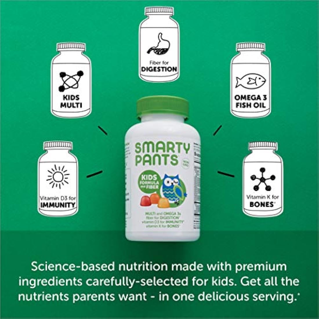 Vitaminas de gomitas para niños, KF120, 1