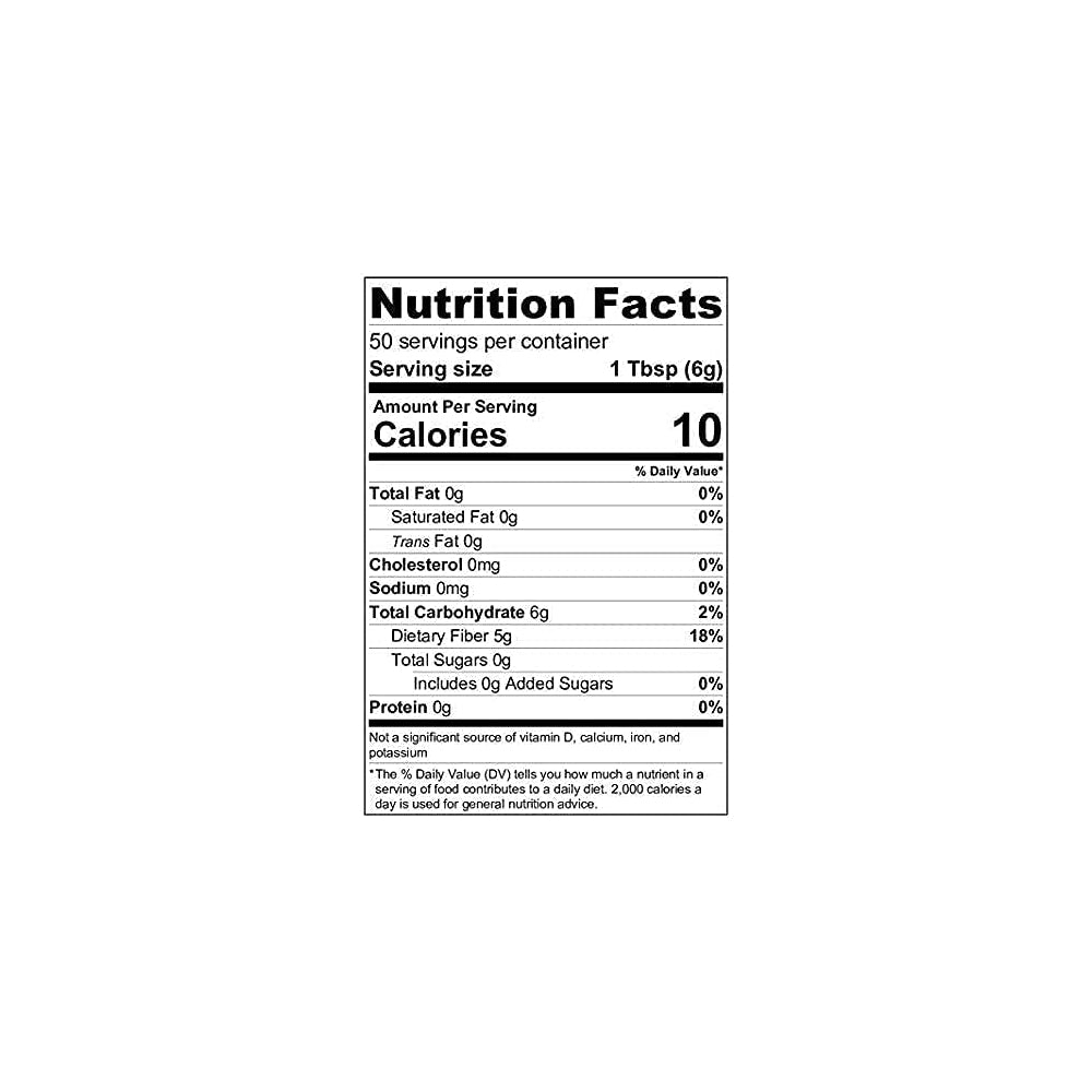 Suplementos Alimenticios de fibra prebiótica con cero sabor