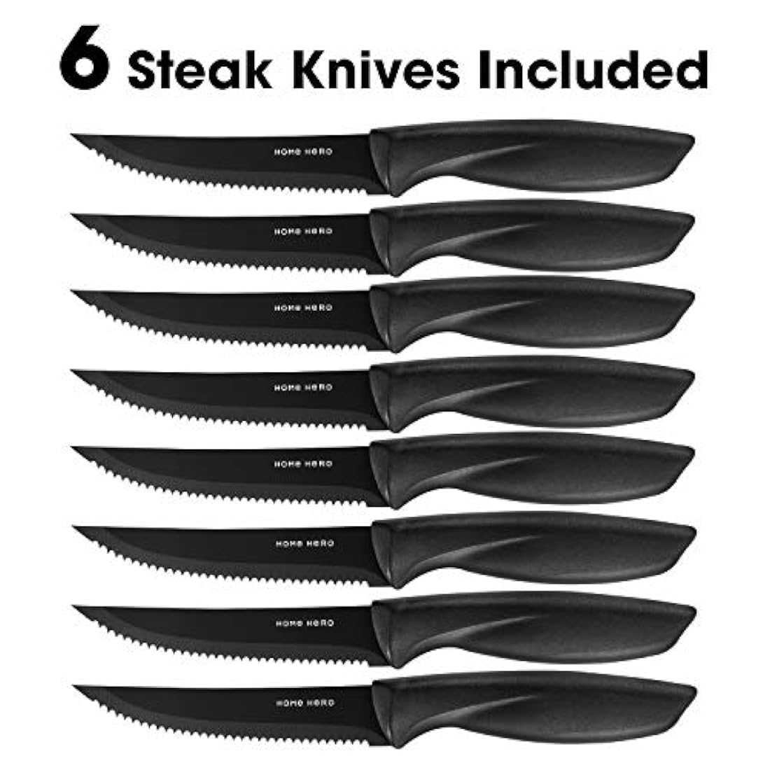 Juego de cuchillos de acero inoxidable con soporte,