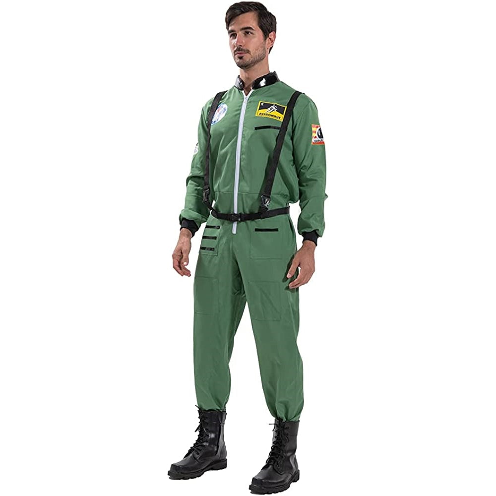 Disfraces de astronauta para hombre verde talla XL