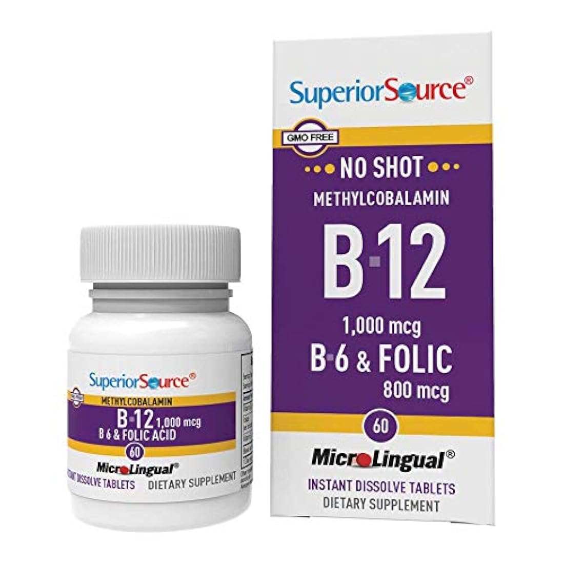 Vitamina B12 de metilcobalamina 1000 mcg sublingual - B6