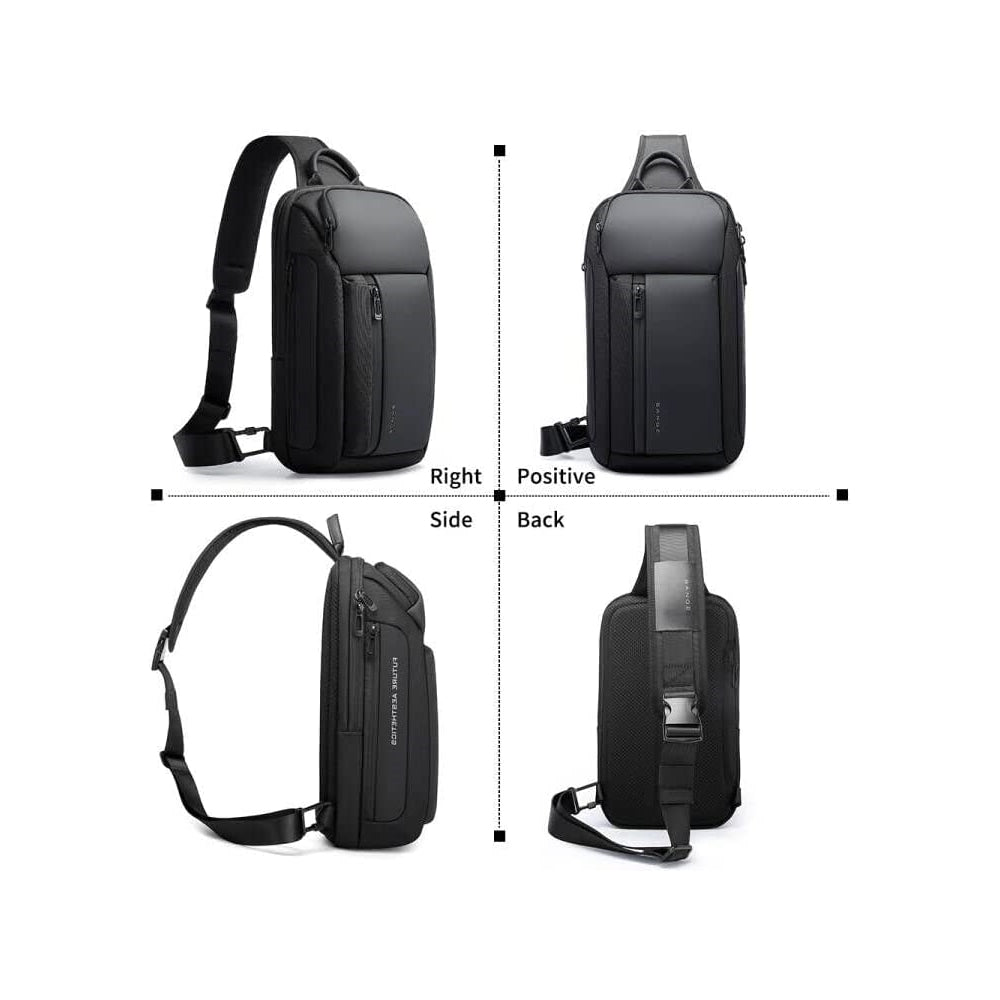 Morral impermeable ligero para hombre de color negro