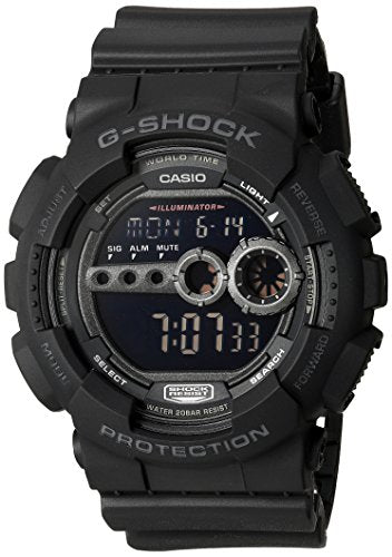 Reloj deportivo digital X-Large negro para hombre