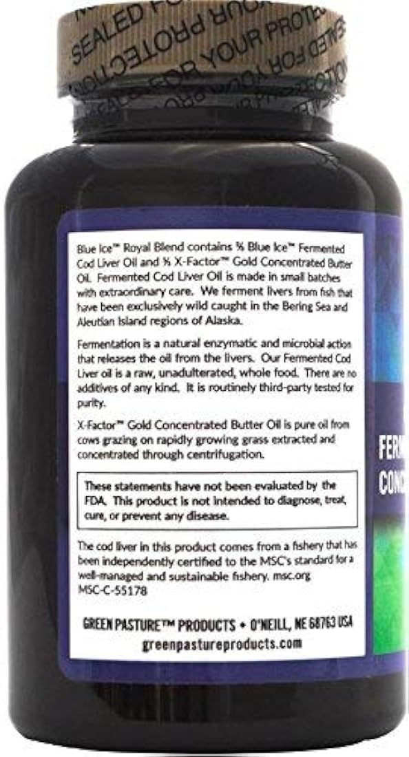 Suplemento de Aceite de bacalao fermentado - 120 cápsulas