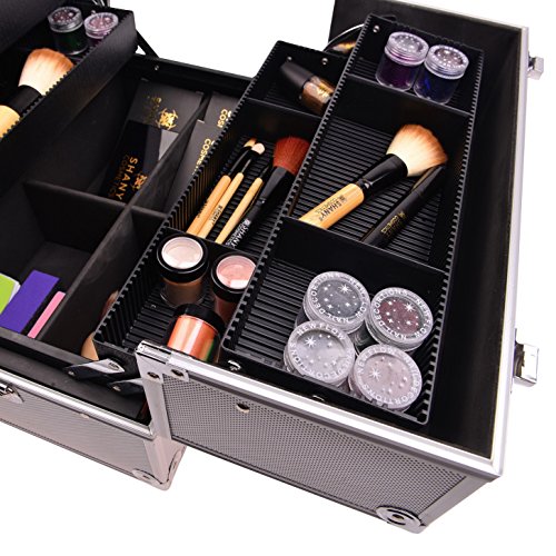 Estuche de tren de maquillaje con correa para el hombro