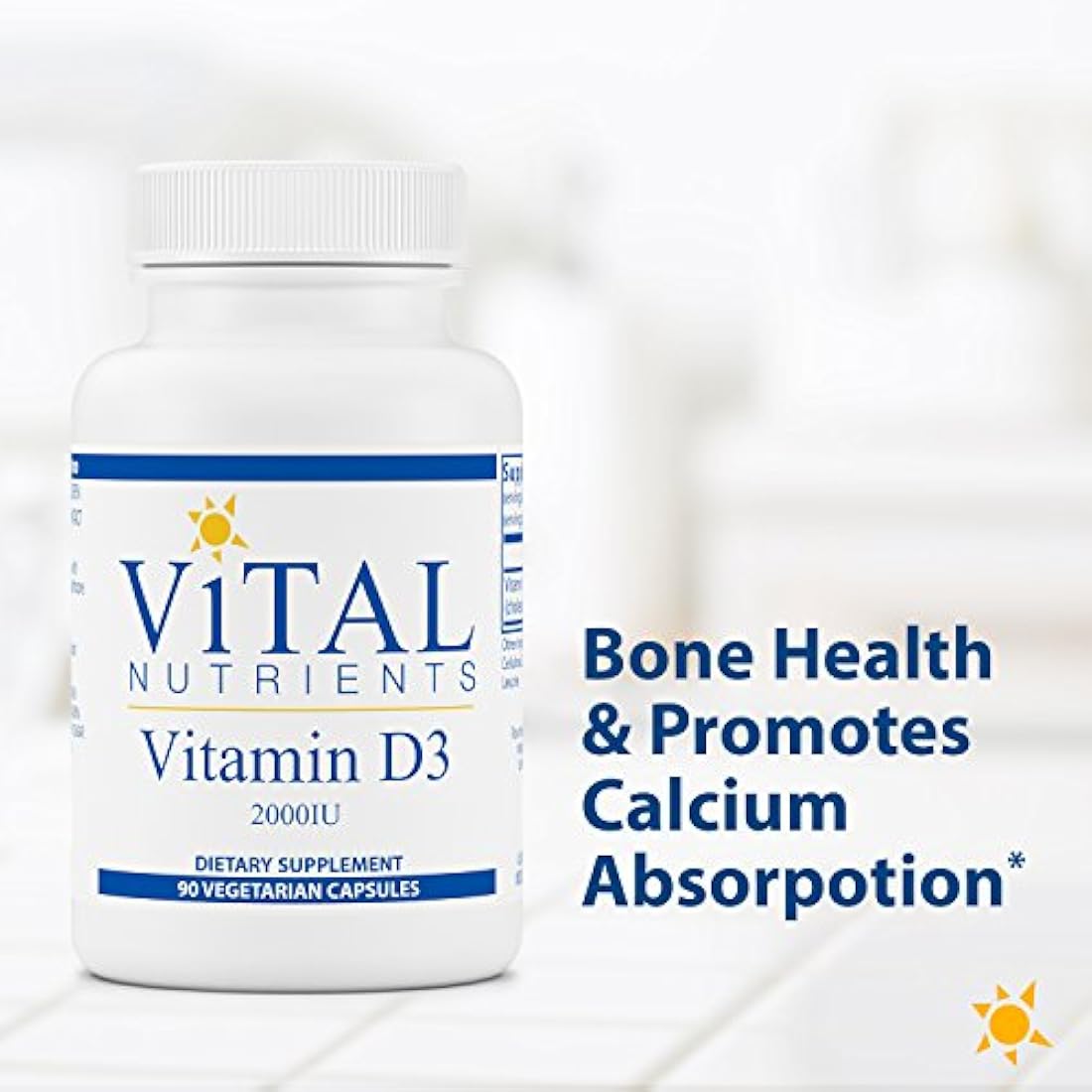 Vitamina D3 Apoya la absorción de calcio y la salud ósea