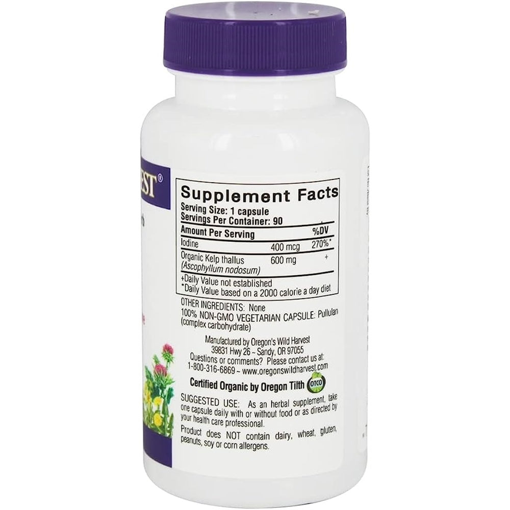 Suplemento Kelp orgánico 90 unidades