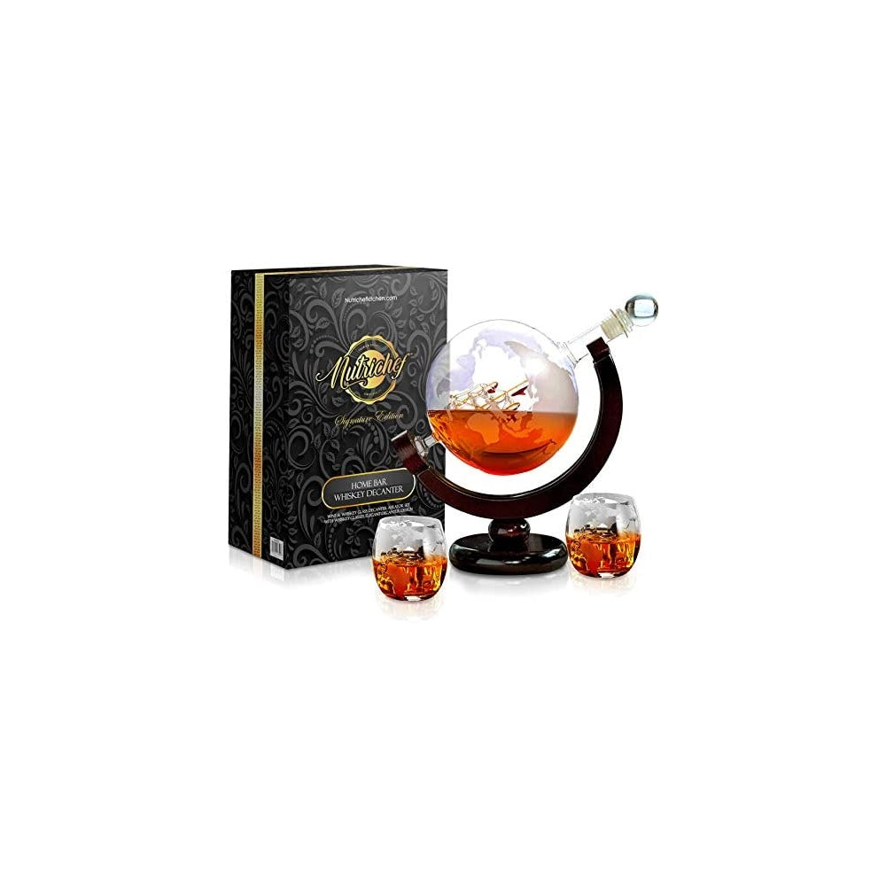 Decantador de whisky de cristal 28 oz NutriChef