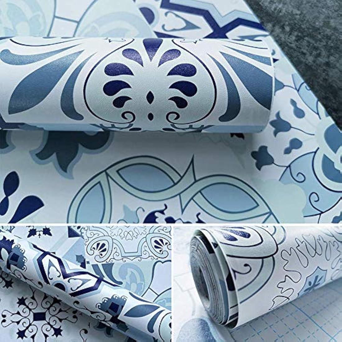 Papel pintado para azulejos de baño, diseño de mosaico