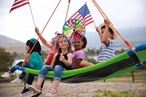 Giant - Columpio de árbol de 700 libras y 60 pulgadas para niños y adultos, capacidad de peso verde, marco de acero duradero, cuerdas ajustables impermeables, fáciles de instalar, divertido