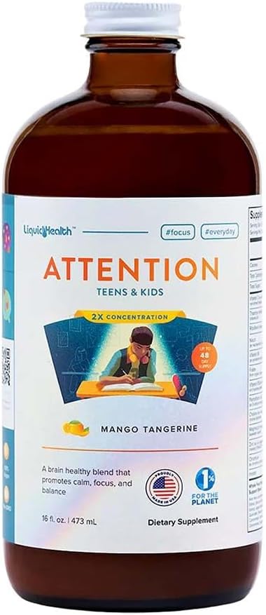 Multivitamínico líquido para niños y adolescentes, vegano