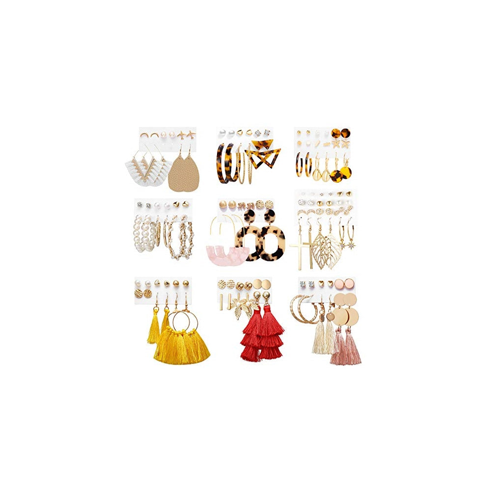 Aretes de borlas colgantes para fiesta juego 61 pares