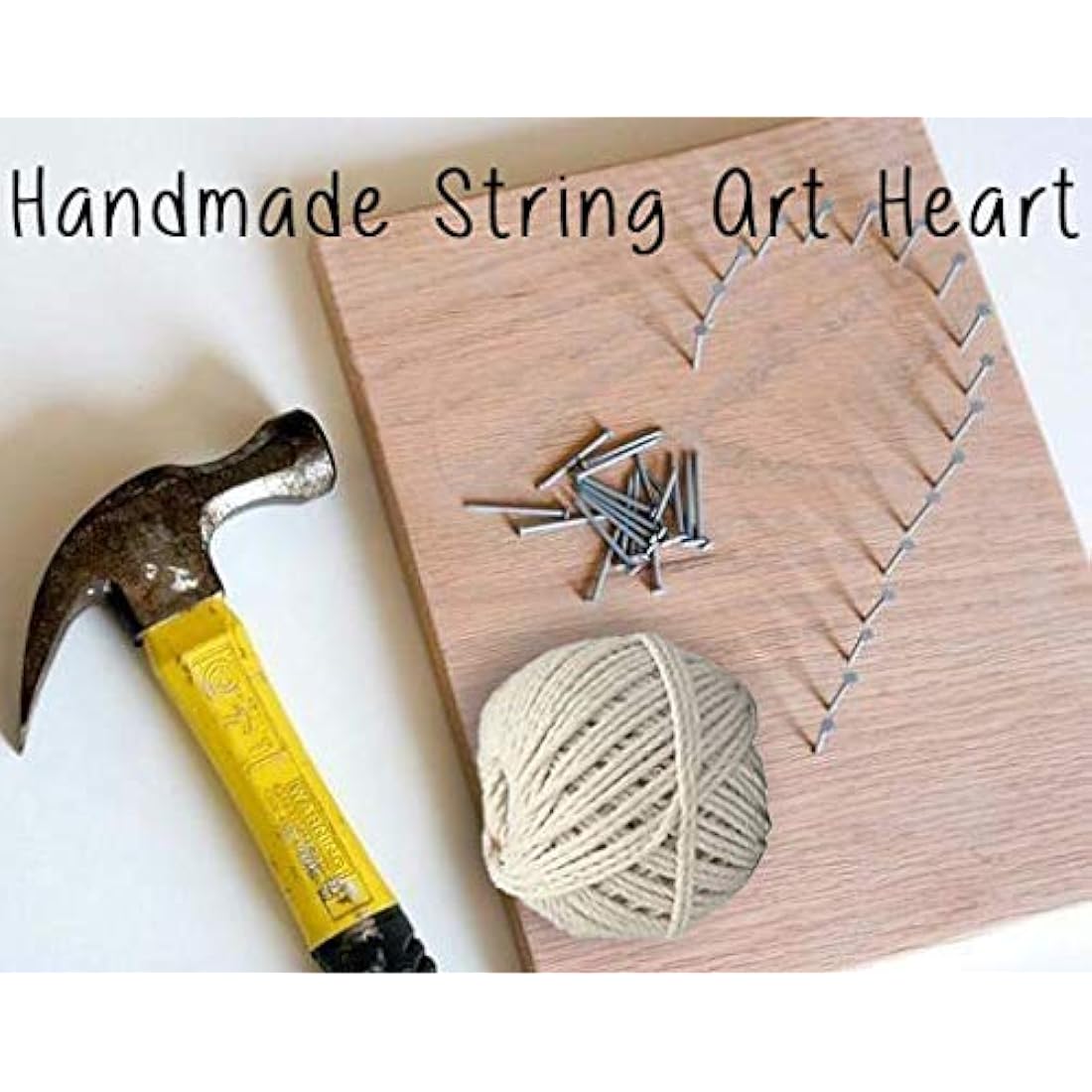 Marco de fotos en madera estilo romántico con frase