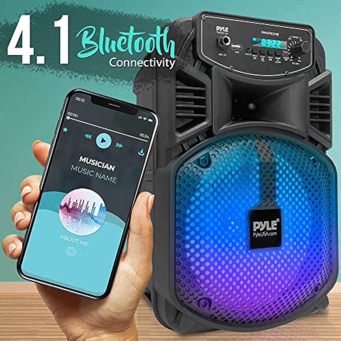 Parlante Portátile Bluetooth PYLE-PRO PPHP834B