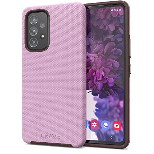 Crave Dual Guard para Samsung Galaxy A53, funda de doble capa de protección a prueba de golpes para Samsung Galaxy A53 5G, color lila