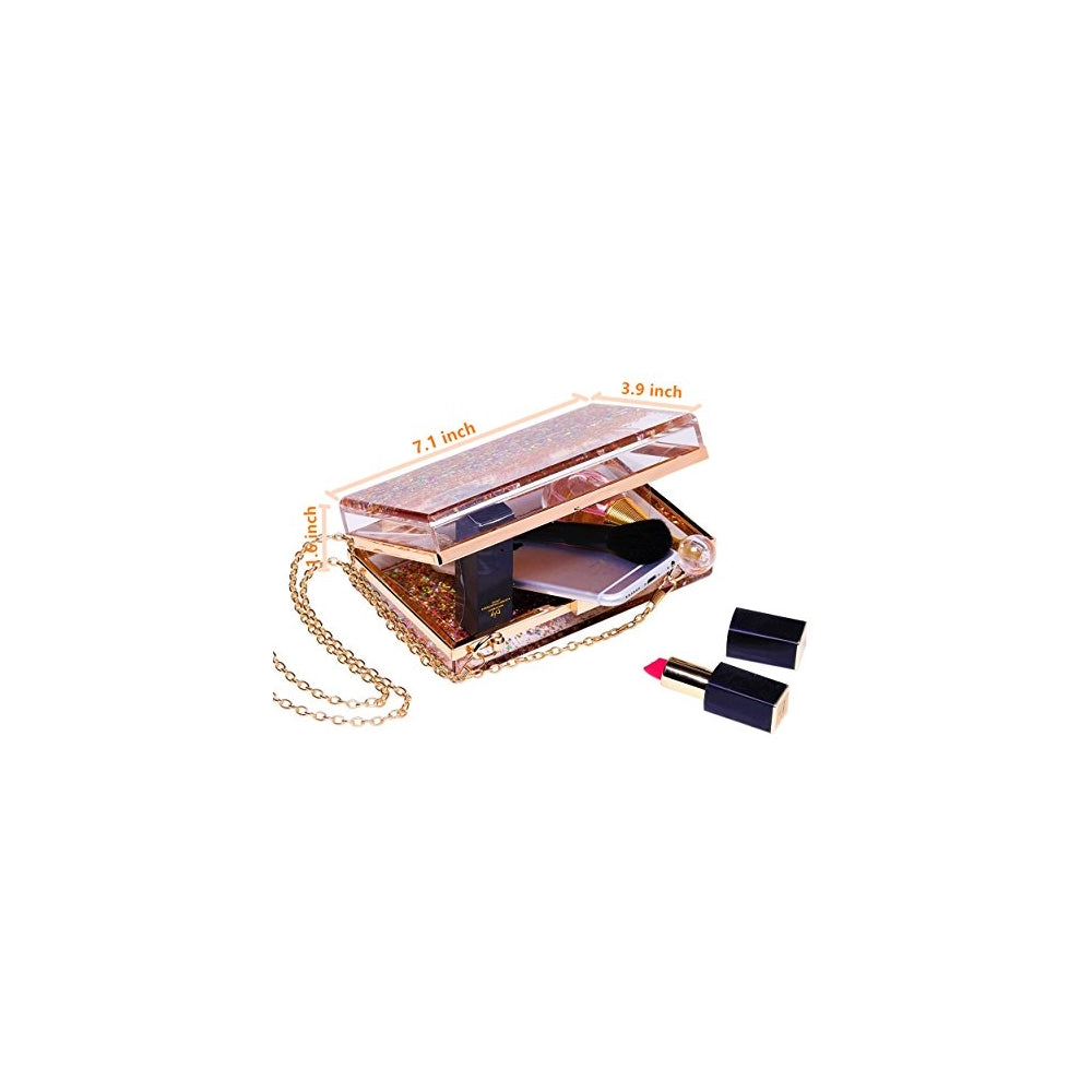 Bolso de mano con lentejuelas transparentes para  bailes