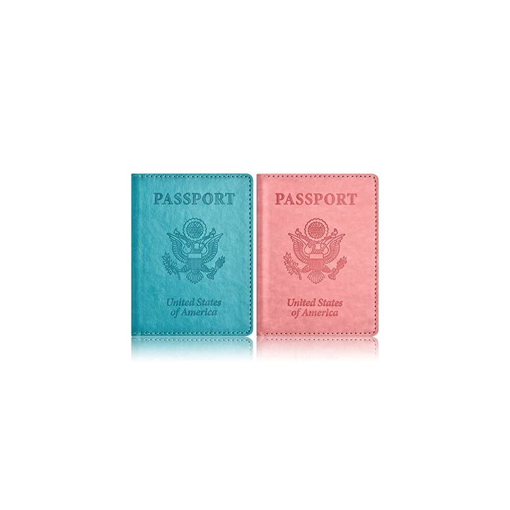 Porta Documentos y Tarjetas Soporte para pasaporte turquesa
