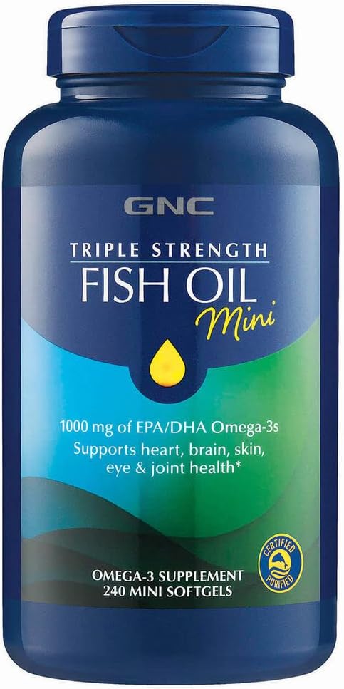 GNC Aceite de pescado de triple fuerza mini Omega-3