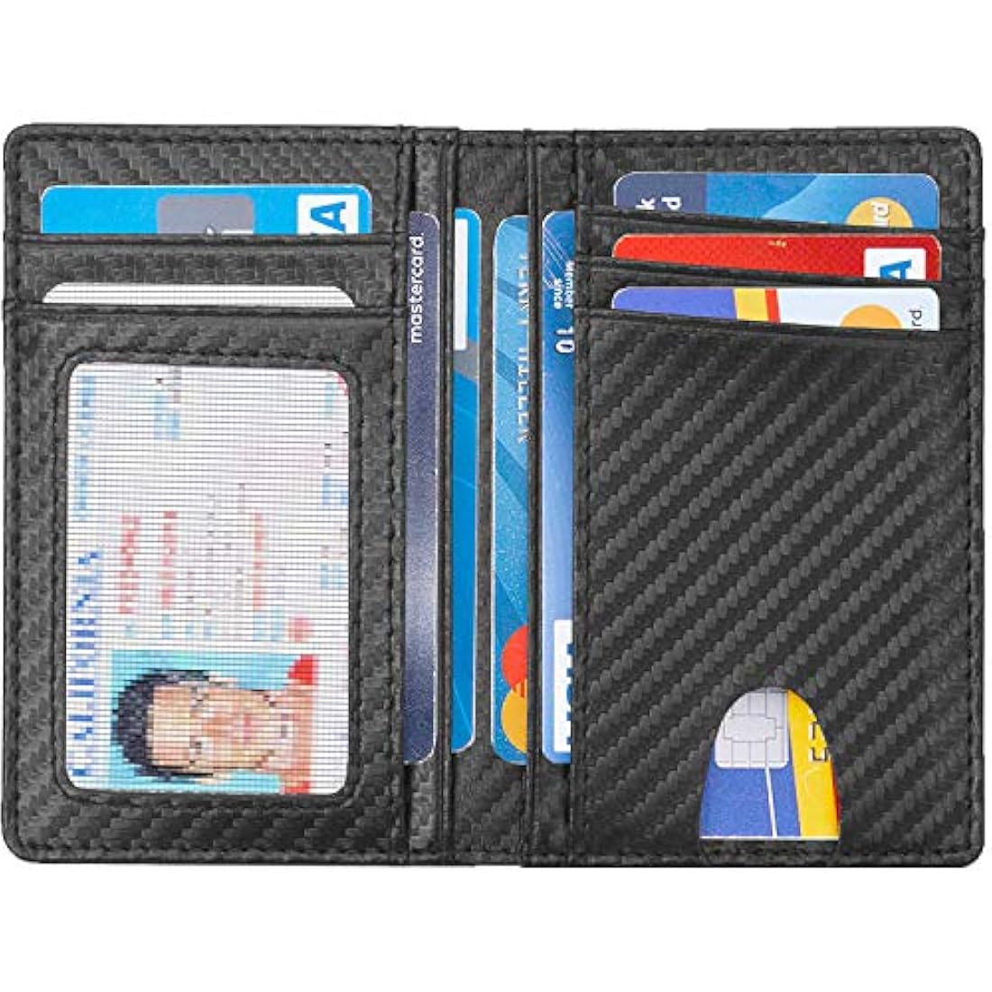 Billetera delgada minimalista con bolsillo frontal bifold