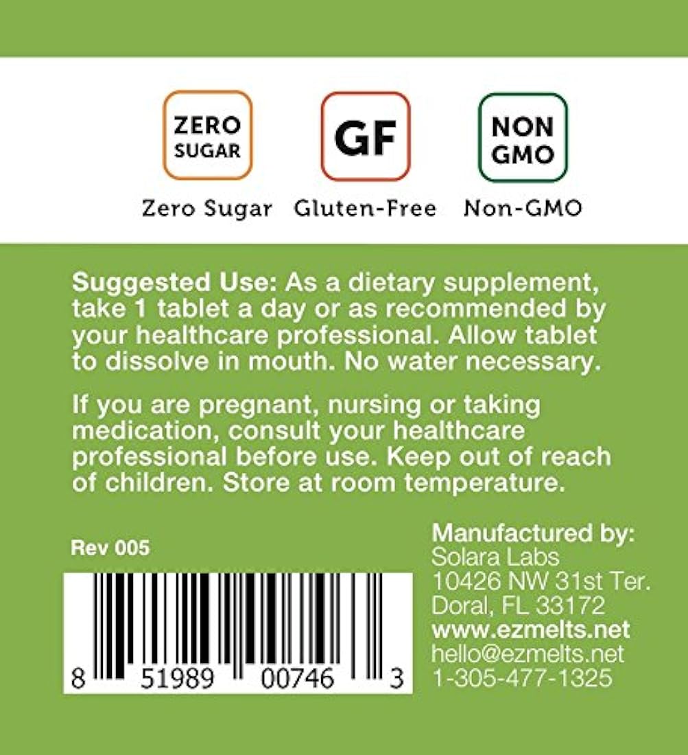 Vitamina D3 5,000 UI - 90 Tabletas de Disolución Rápida