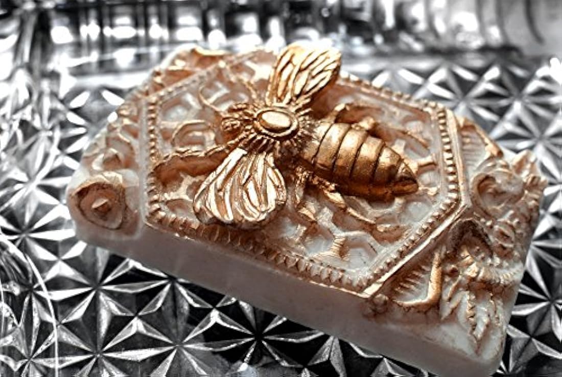 Honey Bee Silicona Molde de Jabón, yeso cera resina arcilla