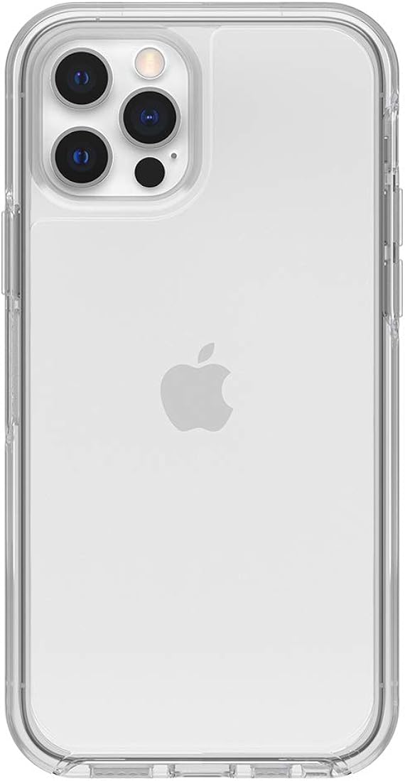 OtterBox Symmetry Clear Series - Funda para iPhone 12 y iPhone 12 Pro, transparente