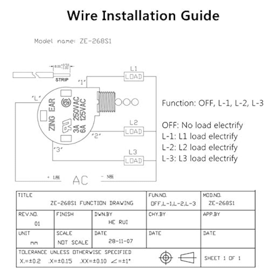 Interruptor de control de ventilador de techo