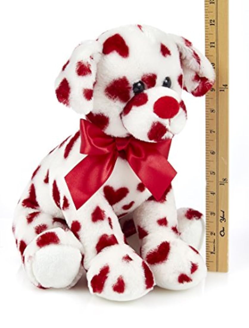 Peluche animal cachorro con corazones 12 pulgadas