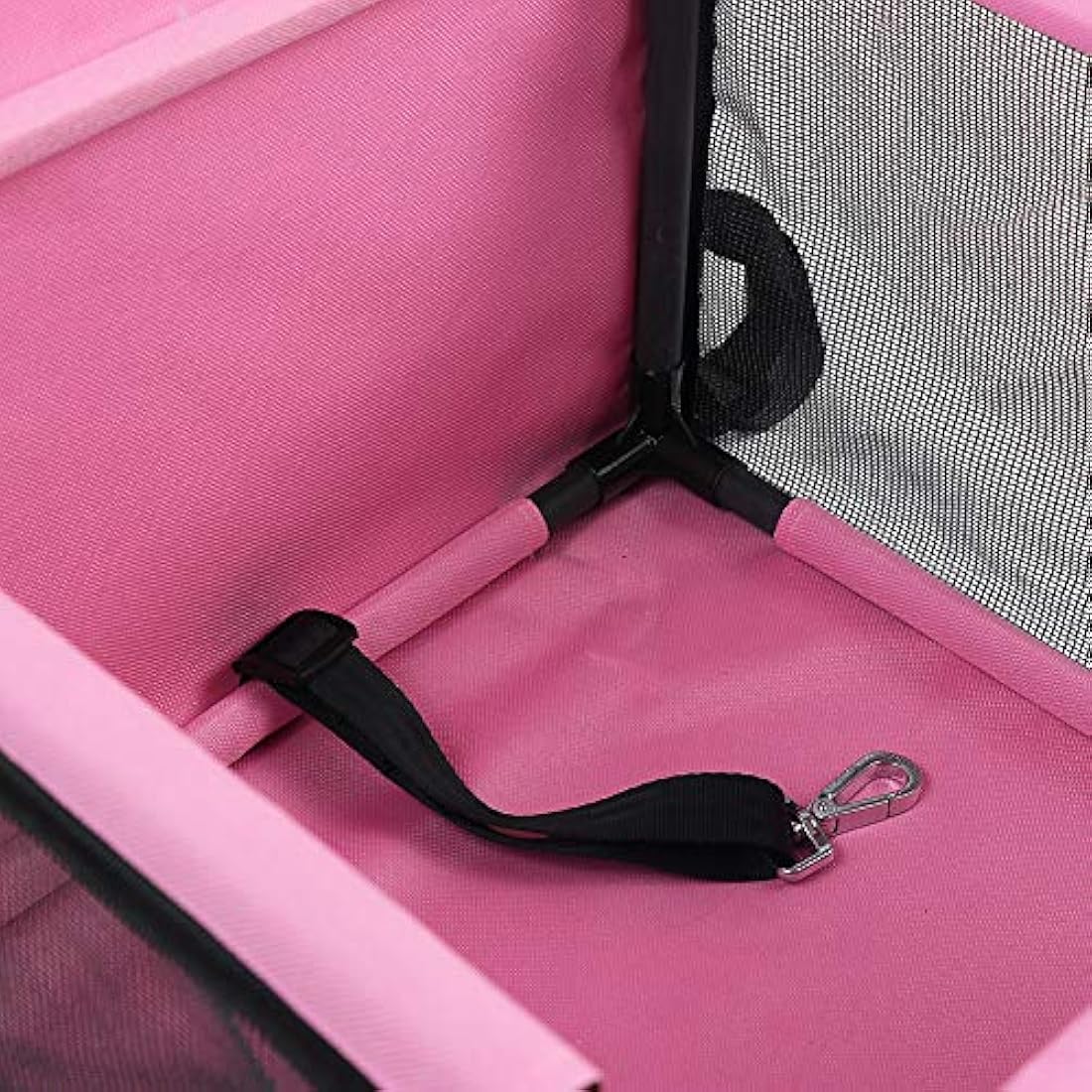 Asiento de coche para perro con correa de seguridad