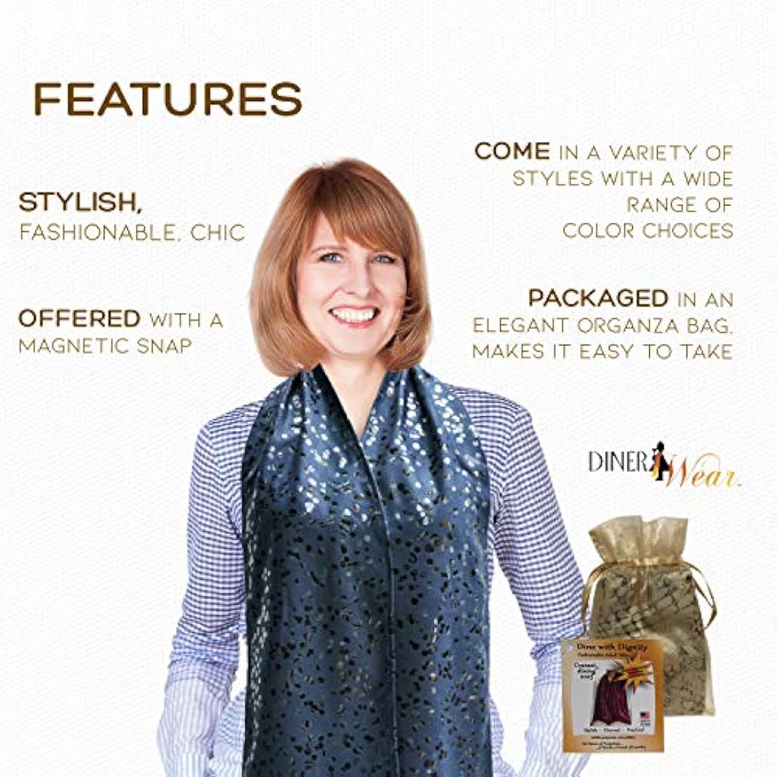 Baberos para bebés Bufanda para adulto