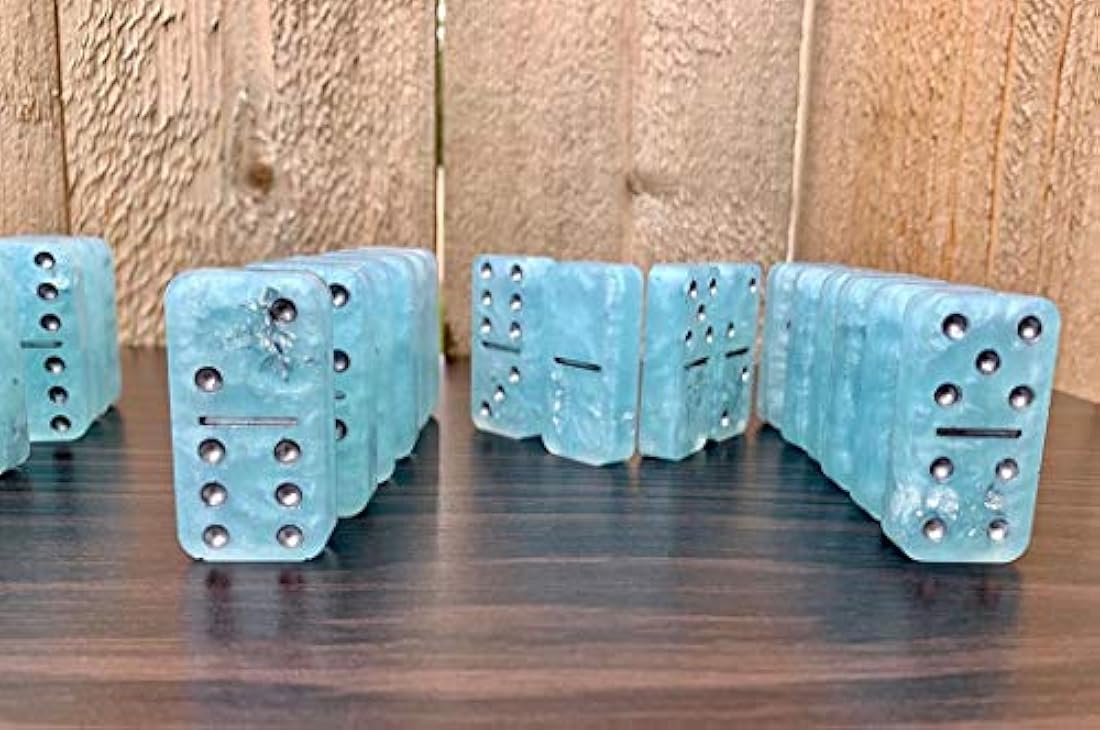 Moldes de resina Domino, 20% más gruesos Domino doble seis