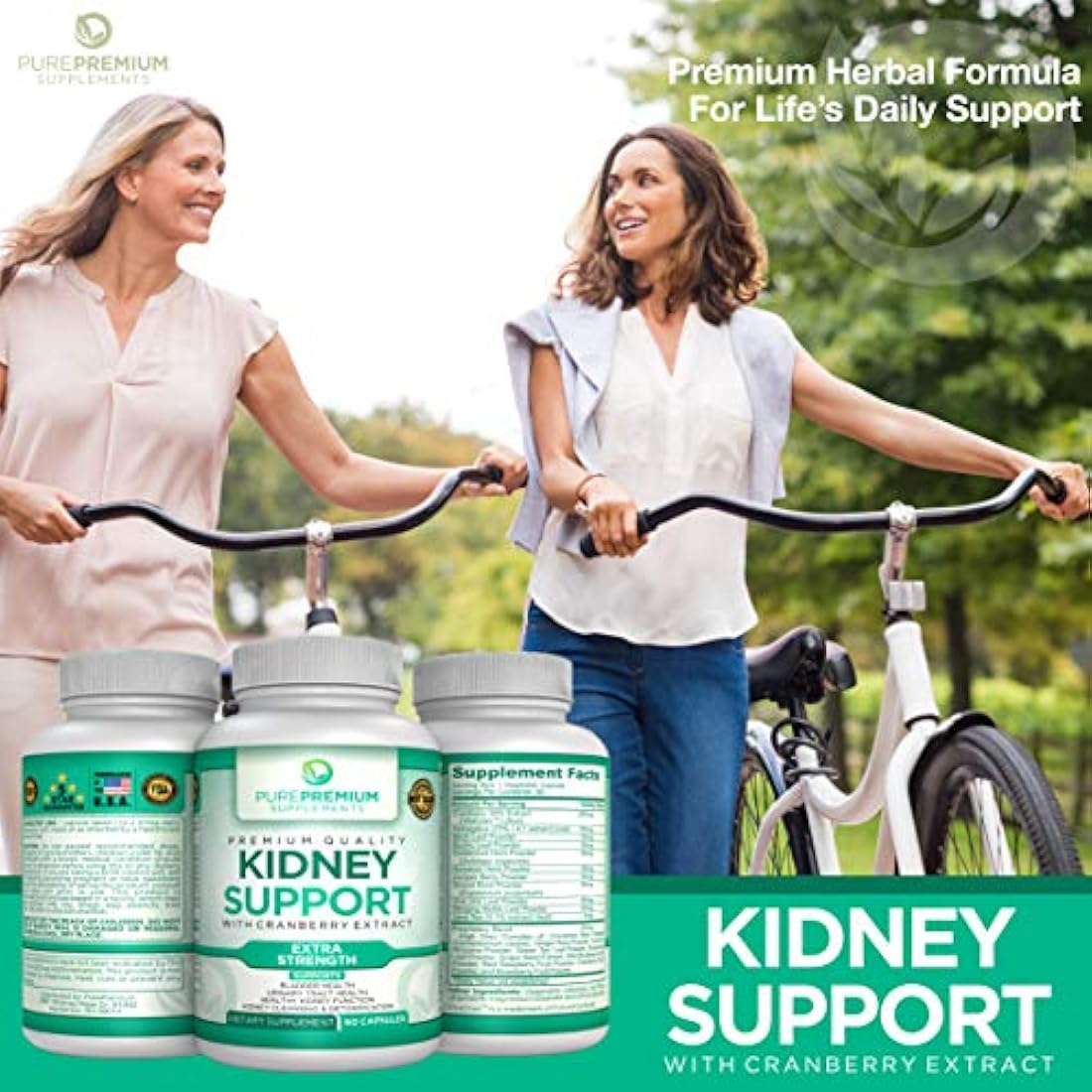 PurePremium Suplemento premium de apoyo renal 60 cápsulas