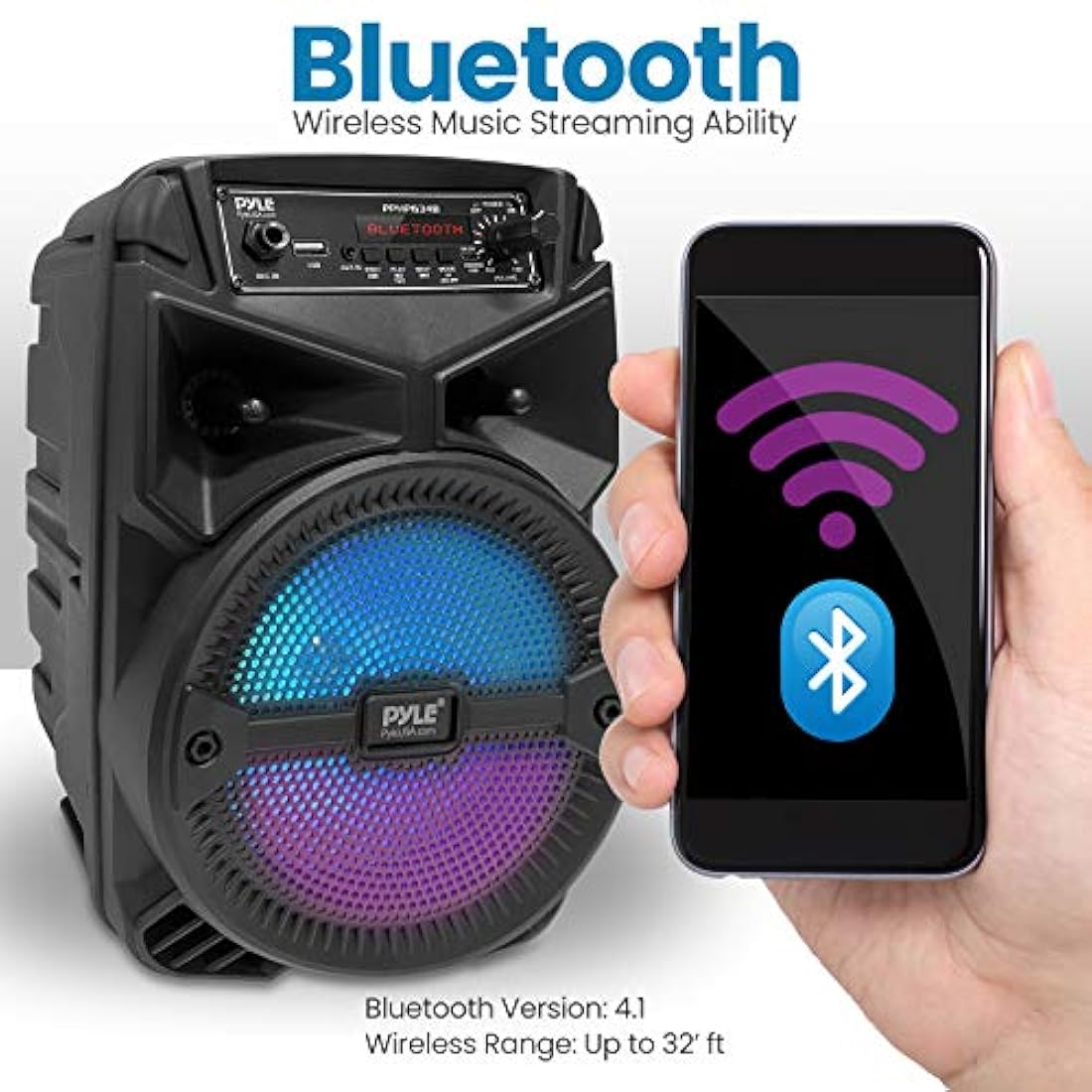 Parlante Portátil con Bluetooth 240 W PYLE-PRO PPHP634B