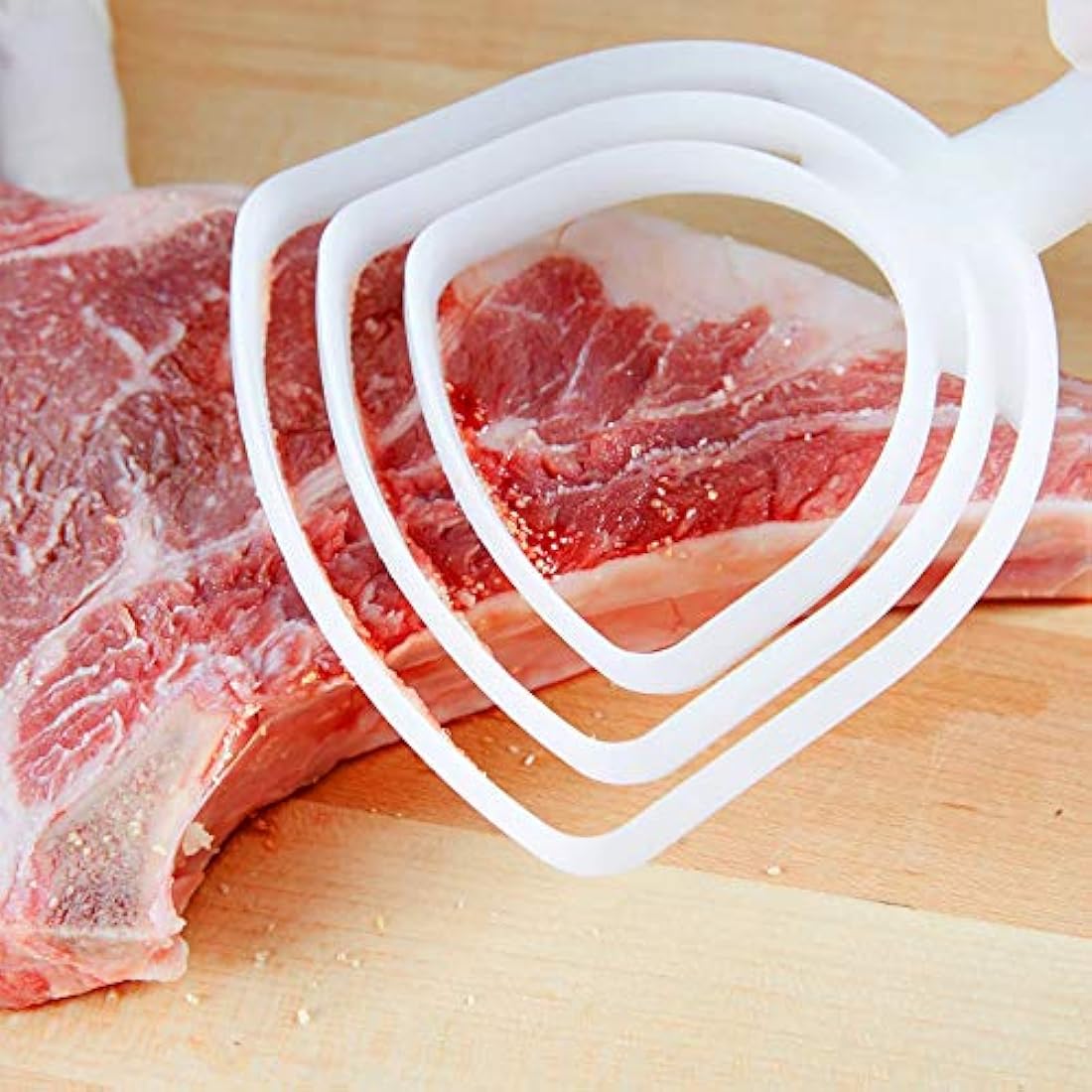 Ablandadores de Carne Rascador de polvo de hueso cuadrado