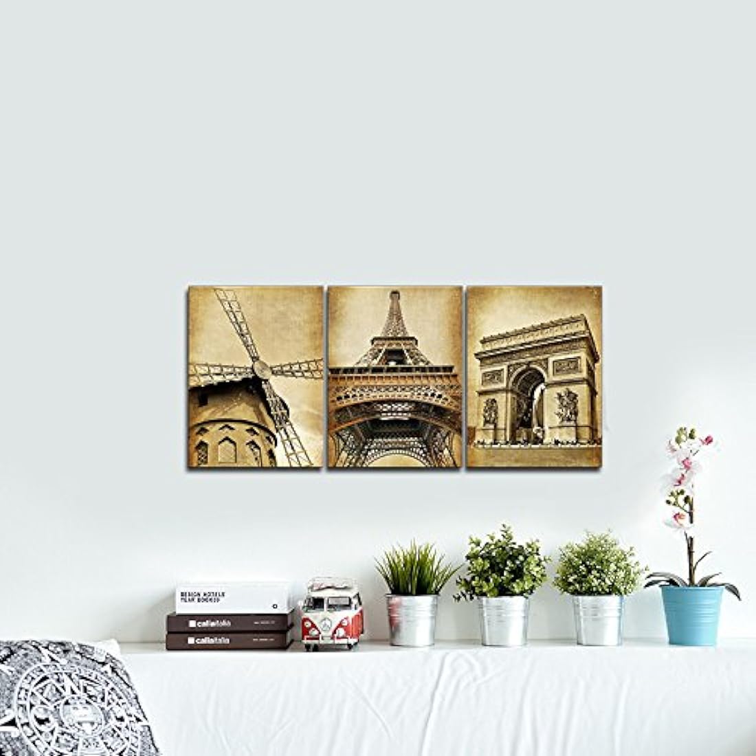 pyradecor lona enmarcado arte de pared para salón