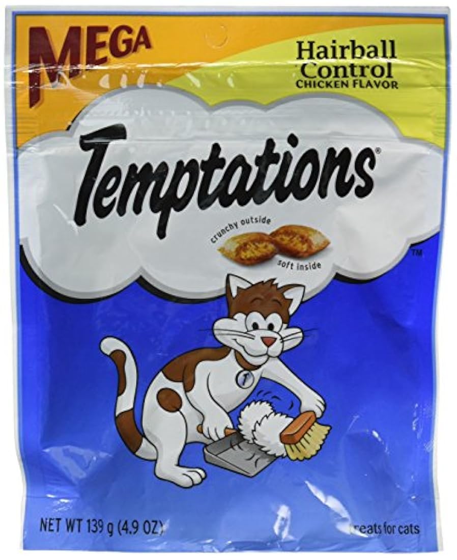 WHISKAS Temptations Hairball Control sabor pollo Cat Treats