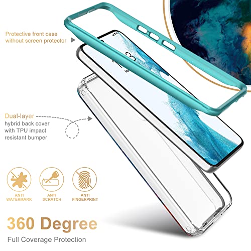 ESDOT Funda para Samsung Galaxy S22, grado militar, prueba de caídas de 21 pies, cubierta resistente con diseños de moda para mujeres y niñas, funda protectora para Galaxy S22 de 6.1 pulgadas, pintura colorida