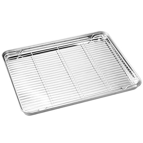 Hojas de horno de acero inoxidable con estante