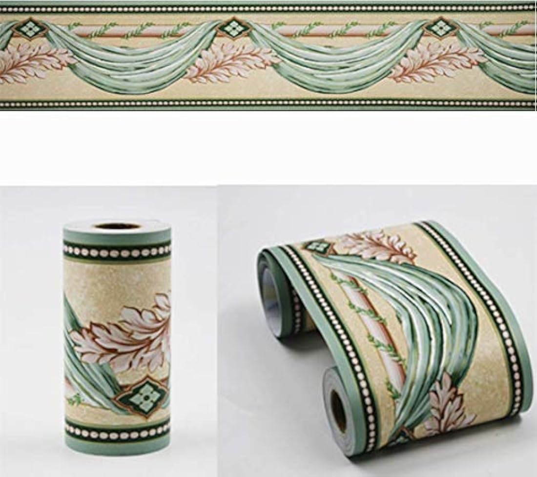 papel pintado autoadhesivo decorativo verde (4 x 32.8 pies)