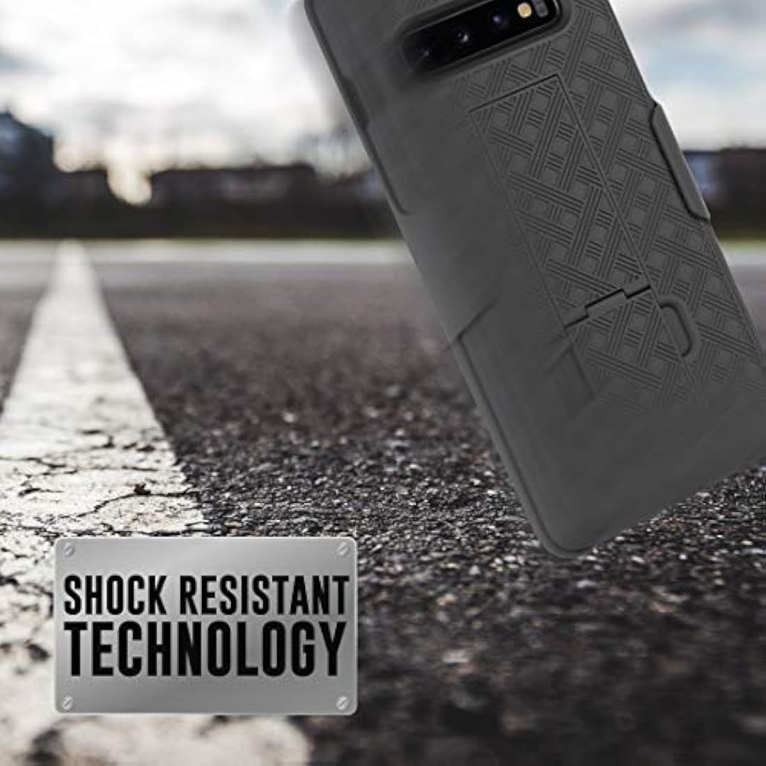 Funda para Samsung Galaxy S10, funda con clip para cinturón