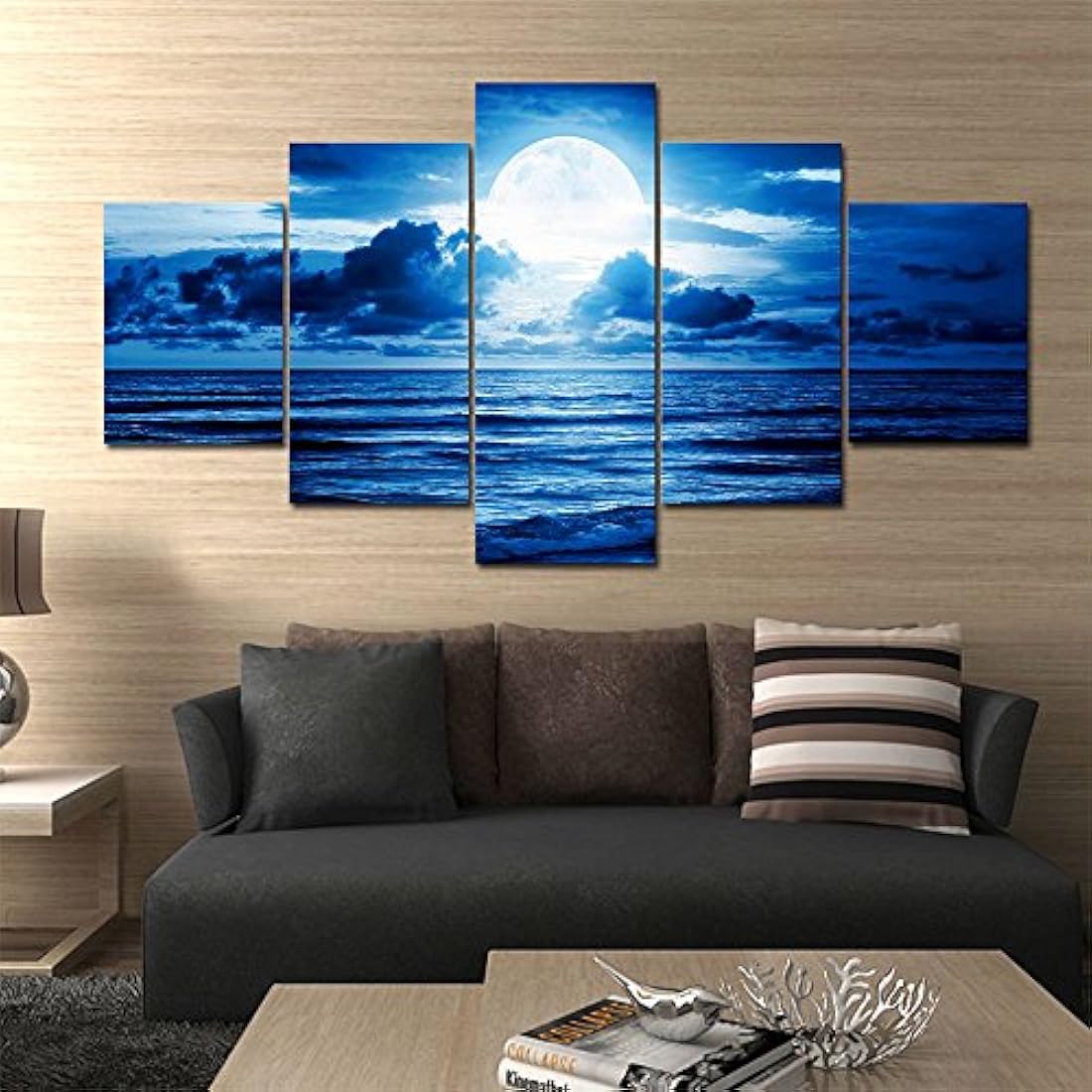 Pyradecor - Lienzo con impresión giclée de luna blanca