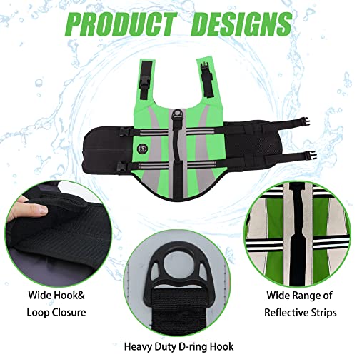 EMUST Chalecos salvavidas para perros chalecos salvavidas