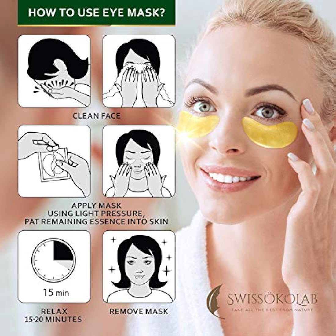 Under Eye Mask - Máscara de ojo de oro antienvejecimiento