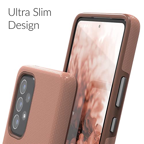 Crave Dual Guard para Samsung Galaxy A53, funda de doble capa de protección a prueba de golpes para Samsung Galaxy A53 5G, color rubor