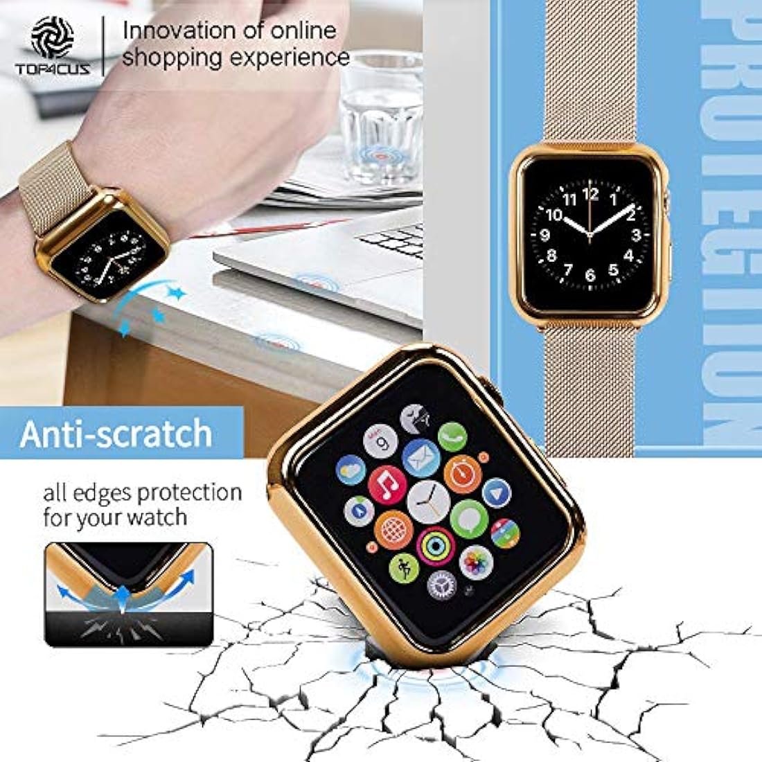 Funda protectora 1, 38 mm, Dorado