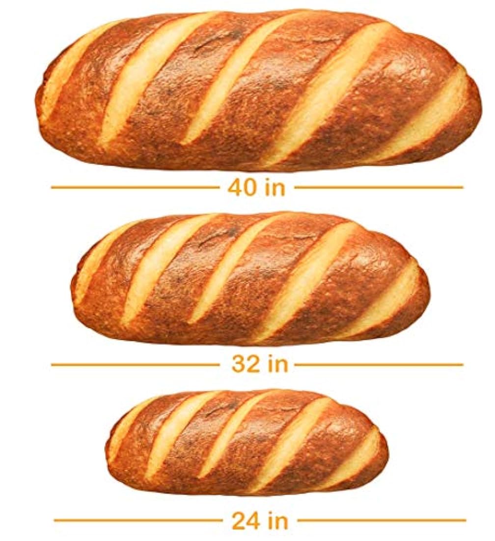 Cojines Cojin 3D de 32 pulgadas con forma de pan