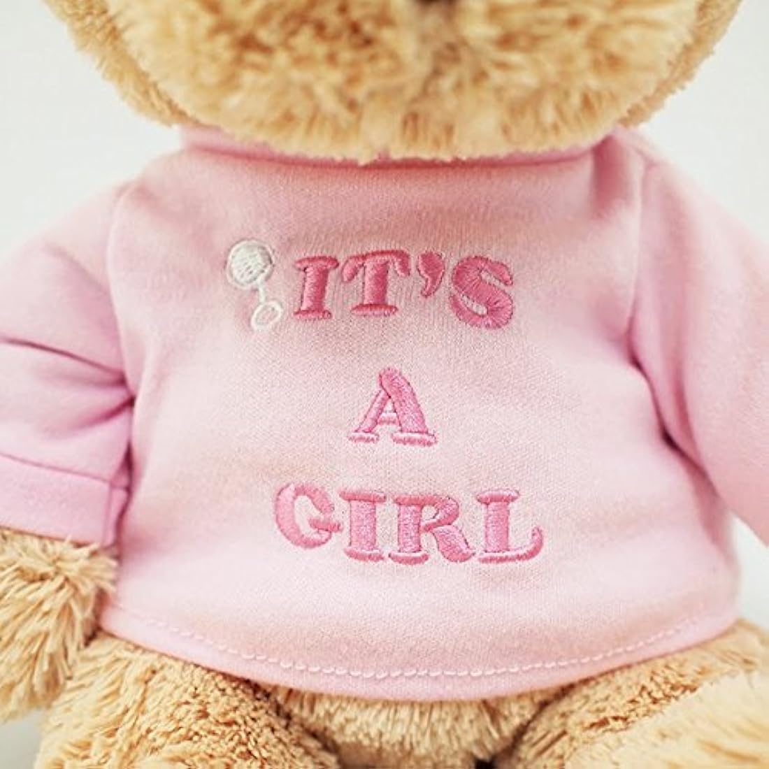 Oso de peluche con playera de Es una niña (It's a Girl)