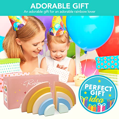 Decorably Sujetalibros arcoíris para niños extremos