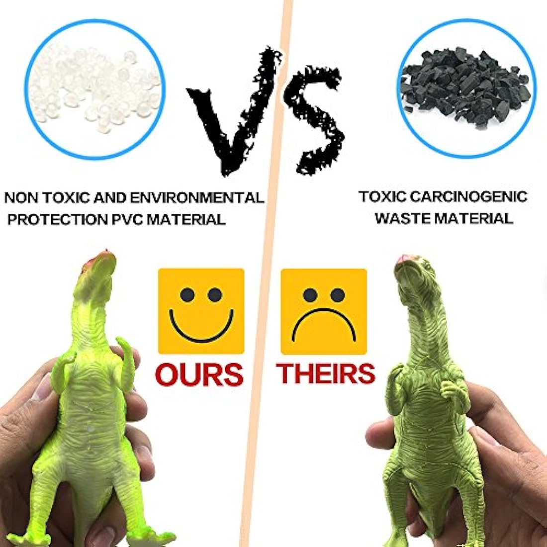 Figura de dinosaurio para bebés de plástico