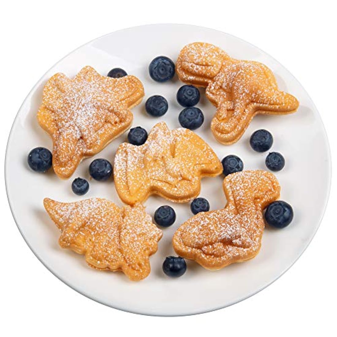 Mini gofrera de dinosaurio para hacer el desayuno divertido